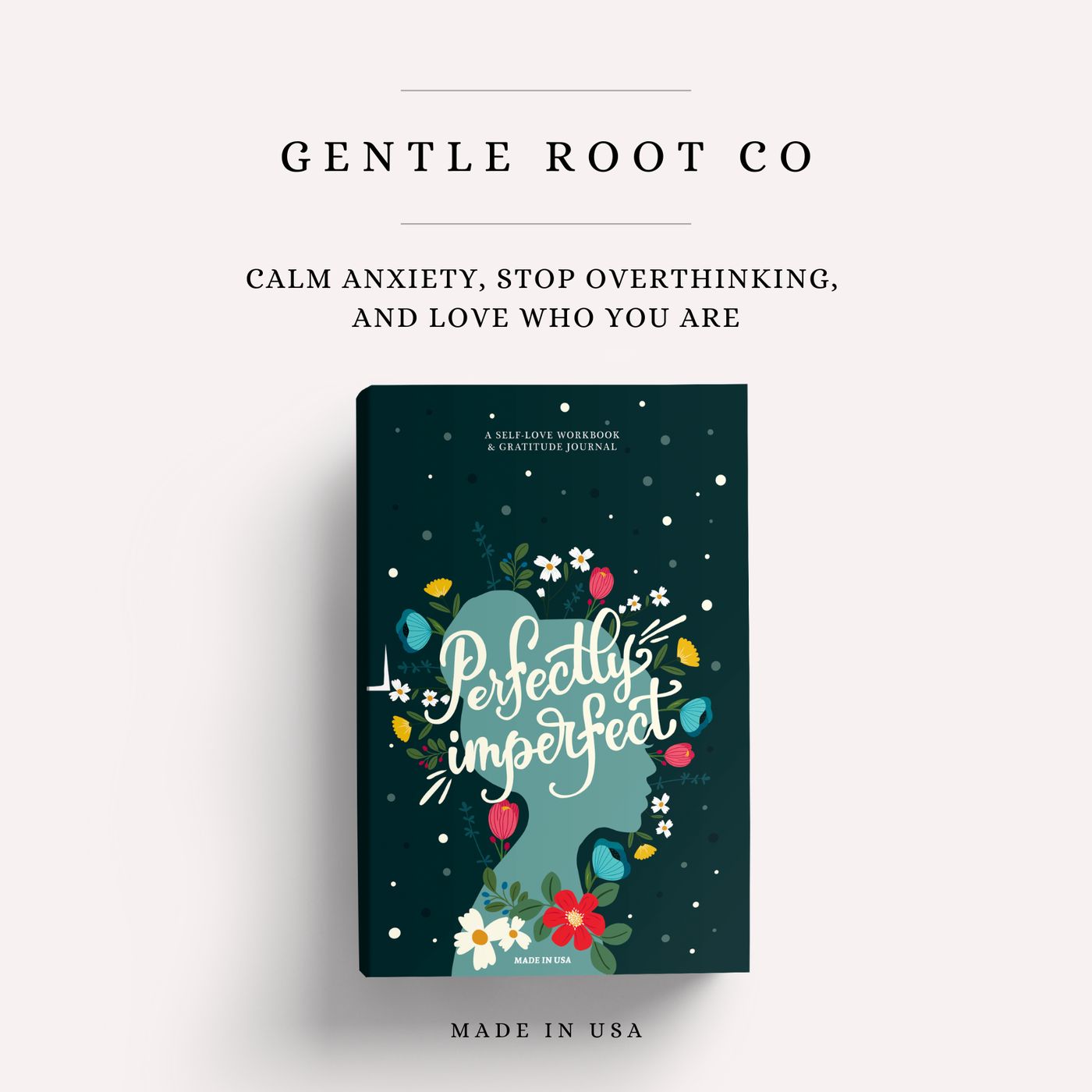 Perfectly Imperfect journal, front cover mockup